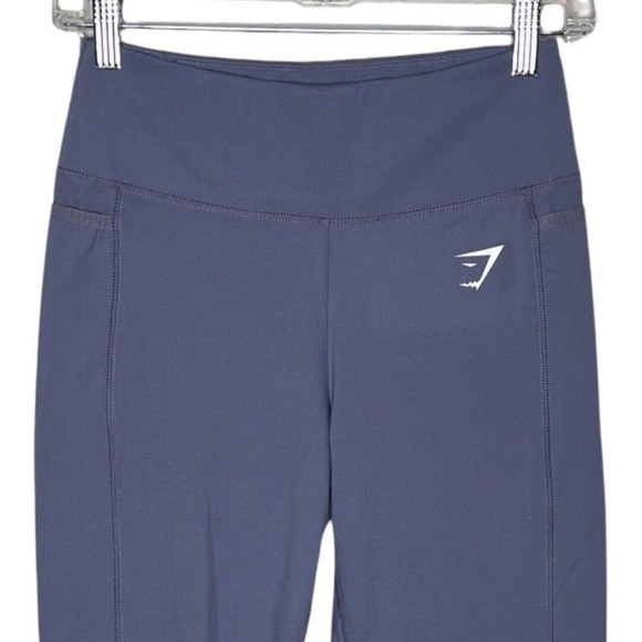 Gymshark Leggings Women Medium High Waisted Slate Lavender Purple Gym Athleisure - Picture 3 of 6